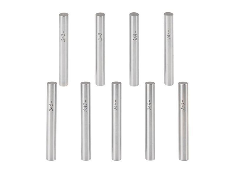 Everkeen 190pc Precision Pin Gauge Set (0.061-0.250"), Complete Go No Go Pin Gauge Master Kit for Machinists, Hardened Steel Measuring Tools with Aluminum Case - Image 5